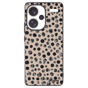 Picasee Μαύρη θήκη σιλικόνης για Xiaomi Redmi Note 13 Pro+ 5G - Dots