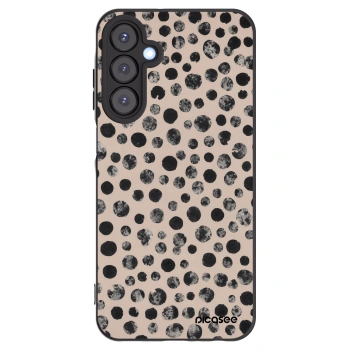 Picasee Μαύρη θήκη σιλικόνης για Samsung Galaxy A25 A256B 5G - Dots