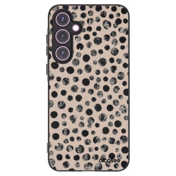 Picasee Μαύρη θήκη σιλικόνης για Samsung Galaxy A35 5G A356B - Dots