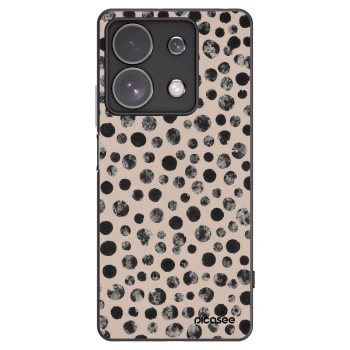 Picasee Μαύρη θήκη σιλικόνης για Xiaomi Redmi Note 13 Pro 4G - Dots