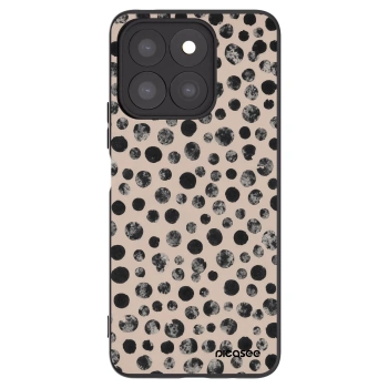 Picasee Μαύρη θήκη σιλικόνης για Honor X8b - Dots