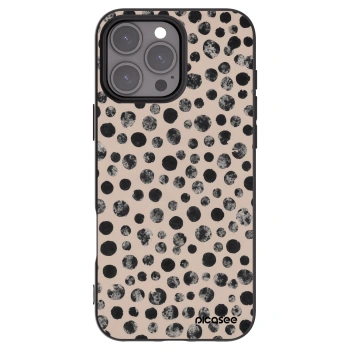 Picasee Μαύρη θήκη σιλικόνης για Apple iPhone 16 Pro Max - Dots