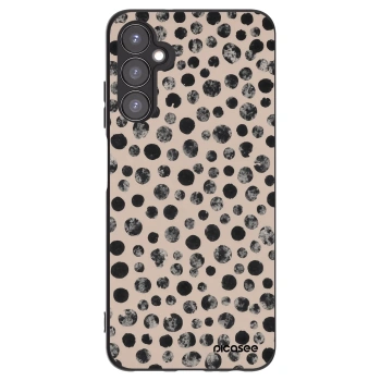 Picasee Μαύρη θήκη σιλικόνης για Samsung Galaxy A05s A057G - Dots