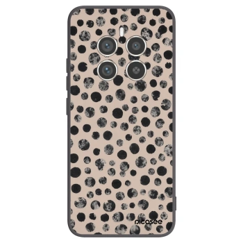 Picasee Μαύρη θήκη σιλικόνης για Realme 12 Pro 5G - Dots