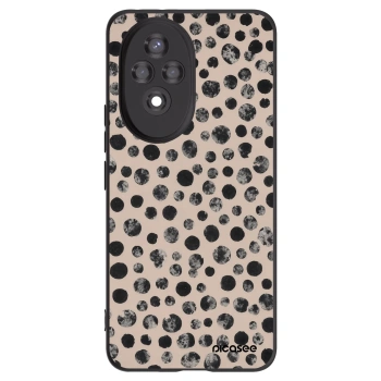 Picasee Μαύρη θήκη σιλικόνης για Honor 200 Pro 5G - Dots