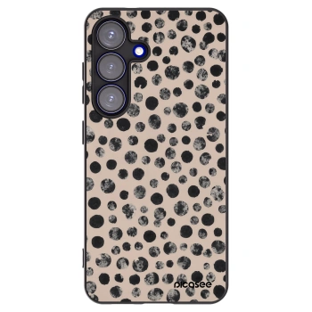 Picasee Μαύρη θήκη σιλικόνης για Samsung Galaxy S25 5G - Dots