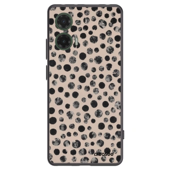 Picasee Μαύρη θήκη σιλικόνης για Motorola Moto G35 5G - Dots