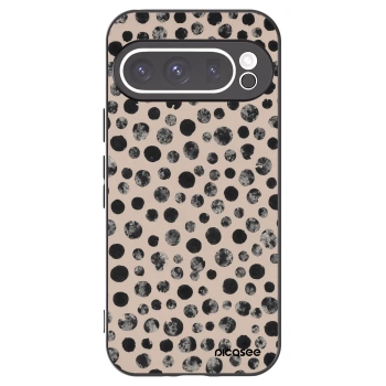 Picasee Μαύρη θήκη σιλικόνης για Google Pixel 9 Pro - Dots