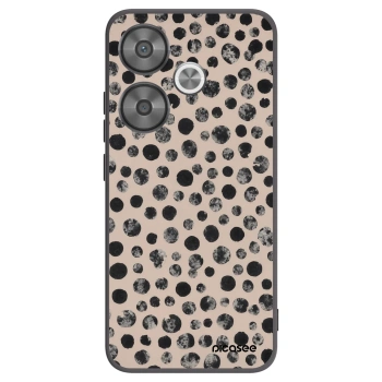 Picasee Μαύρη θήκη σιλικόνης για Xiaomi Poco F6 - Dots