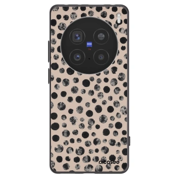 Picasee Μαύρη θήκη σιλικόνης για Vivo X200 Pro - Dots