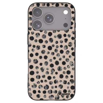 Picasee Μαύρη θήκη σιλικόνης για Apple iPhone 17 Pro - Dots