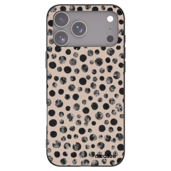 Picasee Μαύρη θήκη σιλικόνης για Apple iPhone 17 Pro Max - Dots