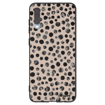 Picasee Μαύρη θήκη σιλικόνης για Samsung Galaxy A70 A705F - Dots