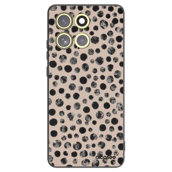 Picasee Μαύρη θήκη σιλικόνης για Motorola Moto G86 Power 5G - Dots