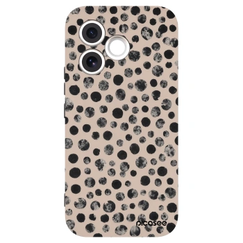 Picasee Μαύρη θήκη σιλικόνης για Honor 600 Lite - Dots