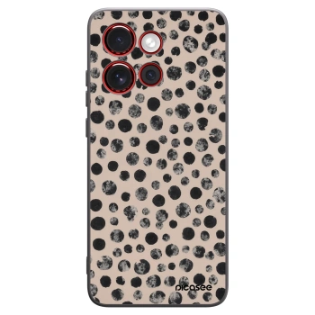 Picasee Μαύρη θήκη σιλικόνης για Motorola Edge 60 Neo 5G - Dots
