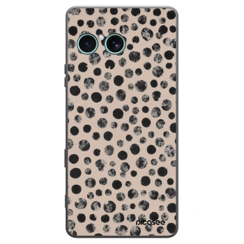 Picasee Μαύρη θήκη σιλικόνης για Sony Xperia 10 VII - Dots
