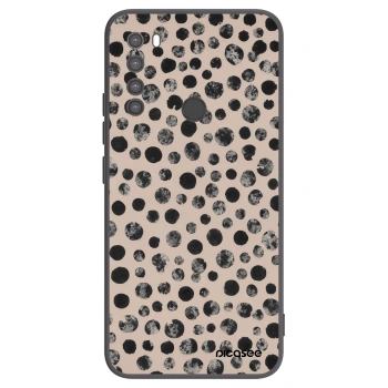 Picasee Μαύρη θήκη σιλικόνης για Xiaomi Redmi Note 8 - Dots