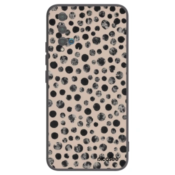 Picasee Μαύρη θήκη σιλικόνης για Huawei Nova 5T - Dots