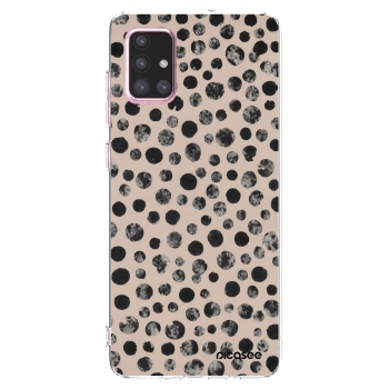 Picasee διαφανής θήκη σιλικόνης Samsung Galaxy A71 A715F - Dots