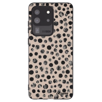 Picasee Μαύρη θήκη σιλικόνης για Samsung Galaxy S20 Ultra 5G G988F - Dots