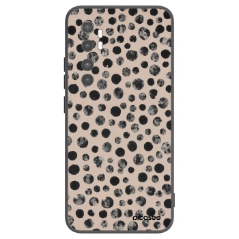 Picasee Μαύρη θήκη σιλικόνης για Xiaomi Mi Note 10 Lite - Dots