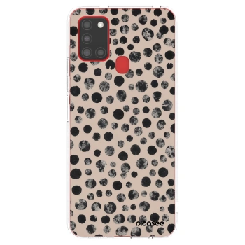 Picasee διαφανής θήκη σιλικόνης Samsung Galaxy A21s - Dots