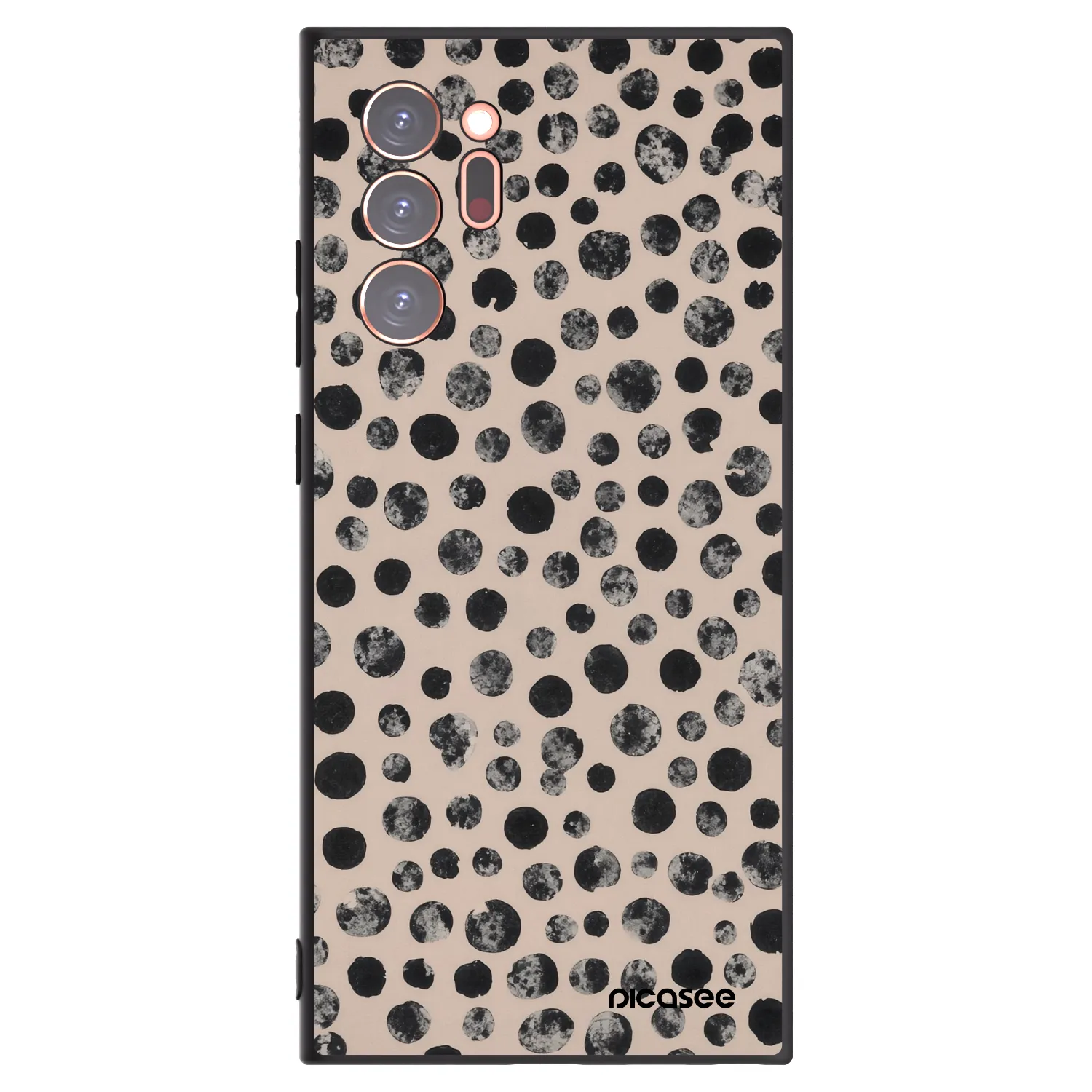Picasee Μαύρη θήκη σιλικόνης για Samsung Galaxy Note 20 Ultra - Dots