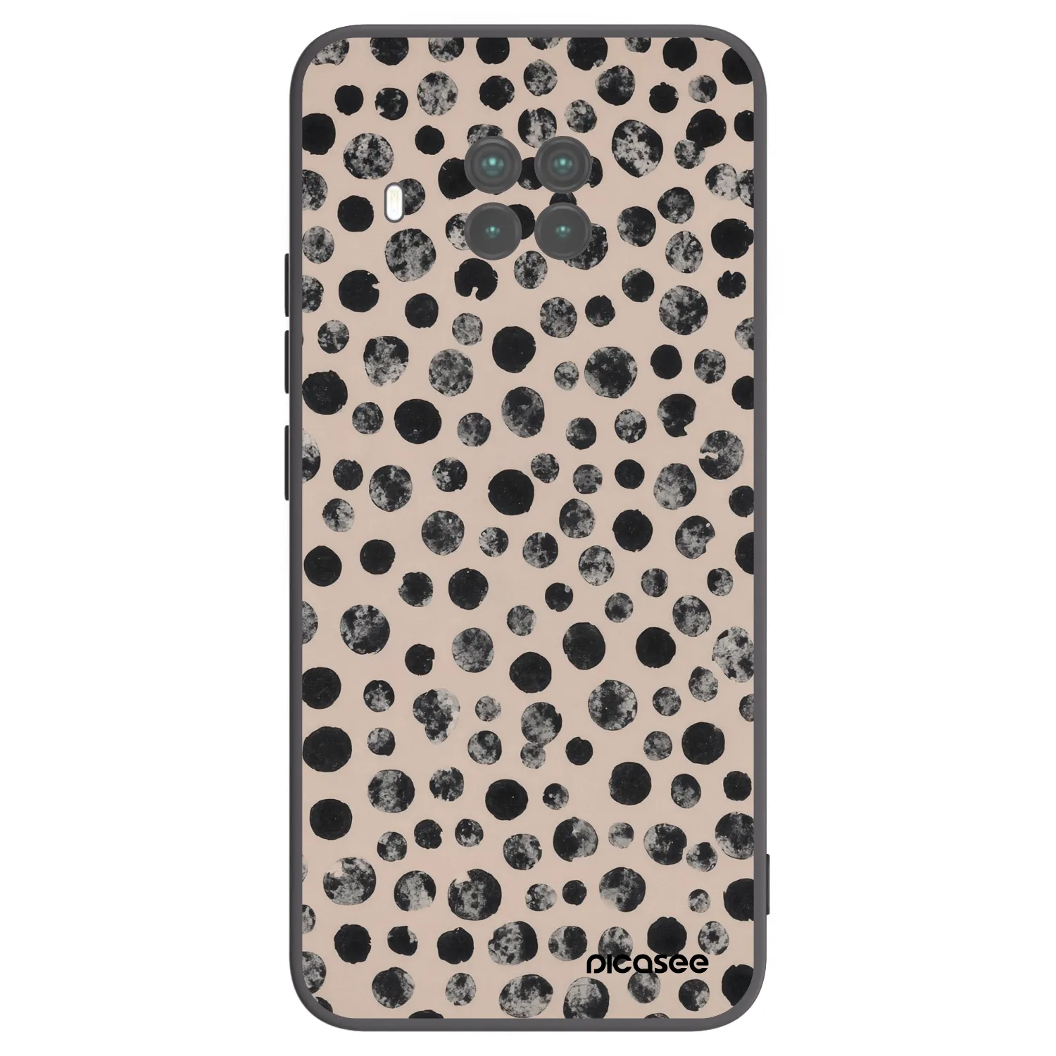 Picasee Μαύρη θήκη σιλικόνης για Xiaomi Mi 10T Lite - Dots