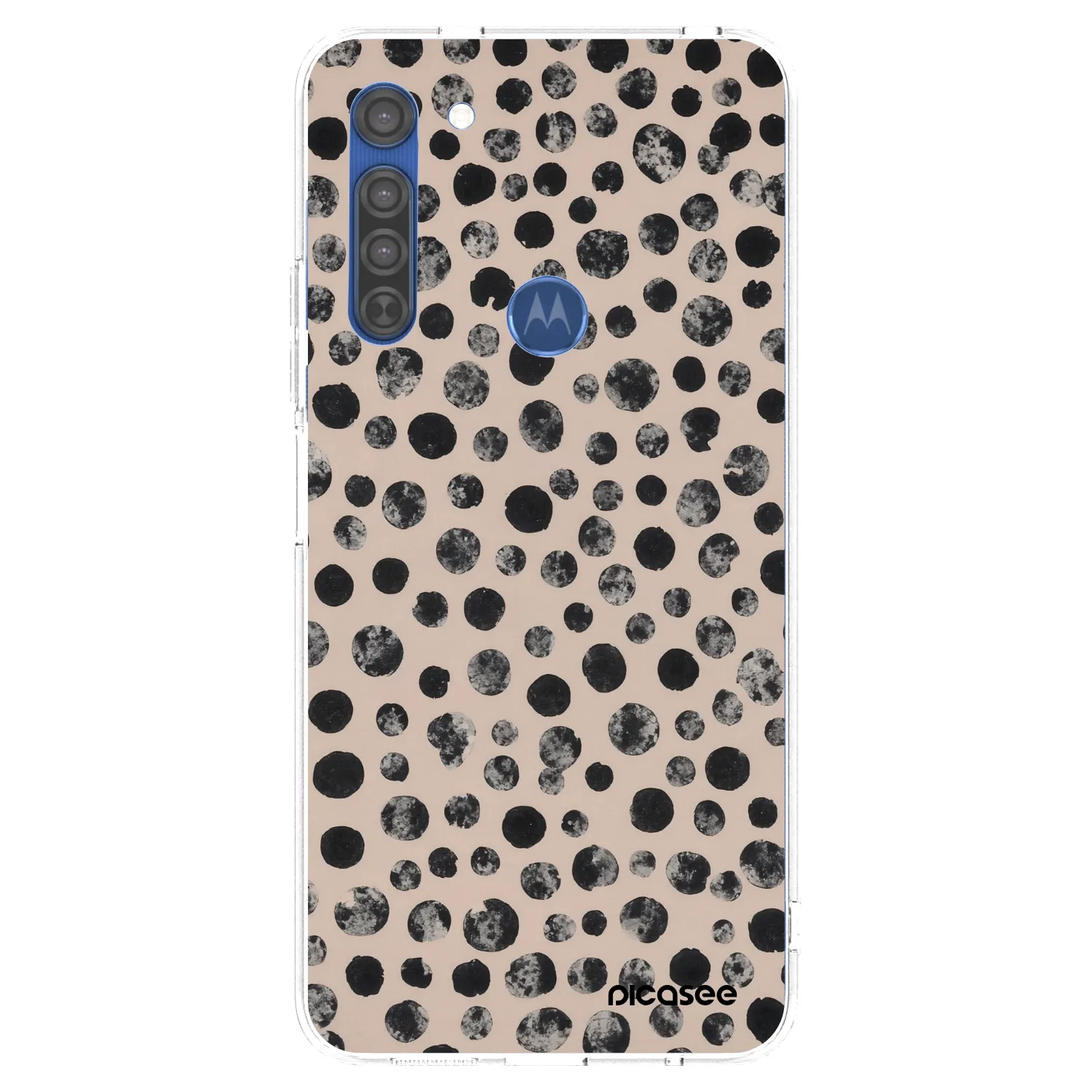 Picasee διαφανής θήκη σιλικόνης Motorola Moto G8 - Dots