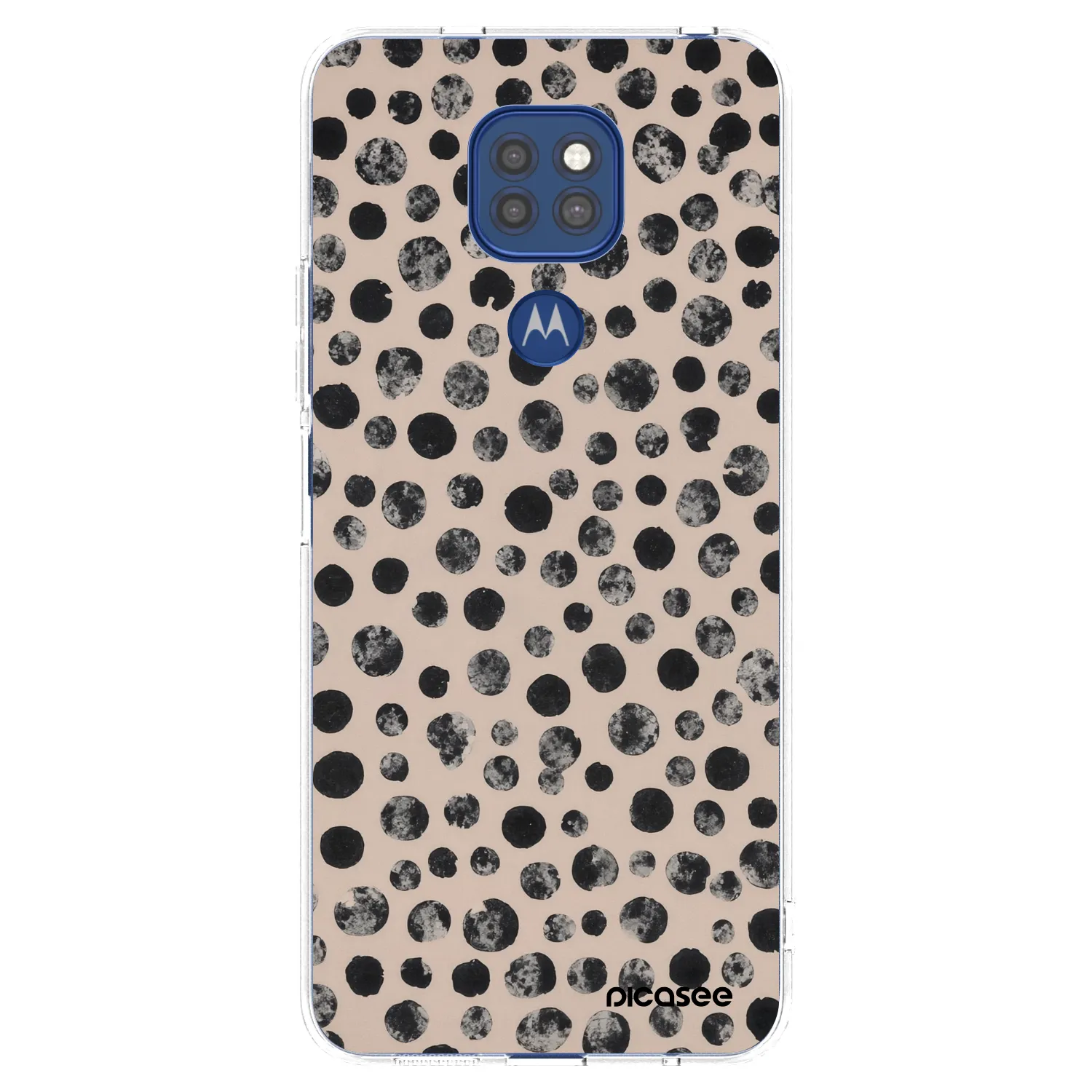 Picasee διαφανής θήκη σιλικόνης Motorola Moto G9 Play - Dots