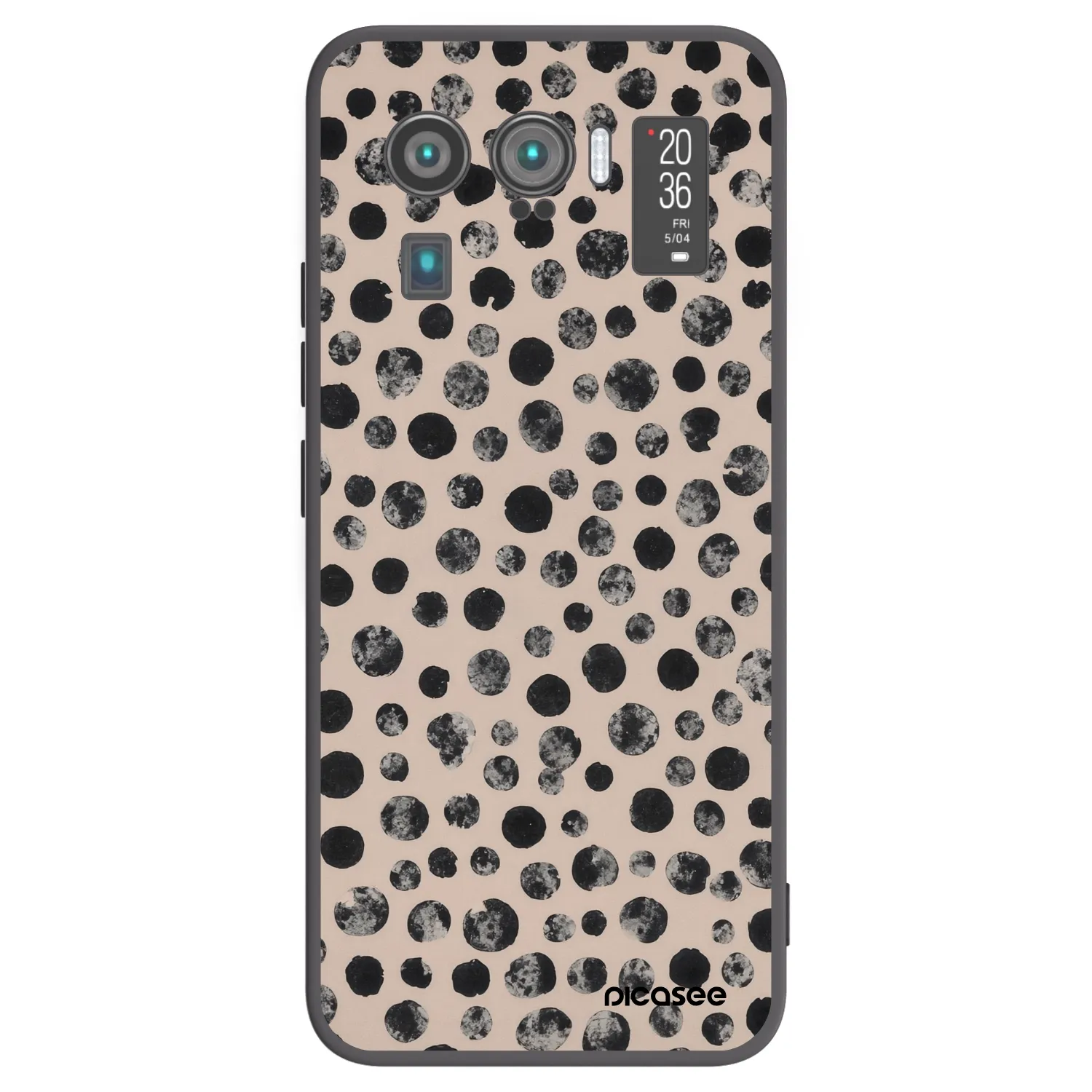 Picasee Μαύρη θήκη σιλικόνης για Xiaomi Mi 11 Ultra - Dots