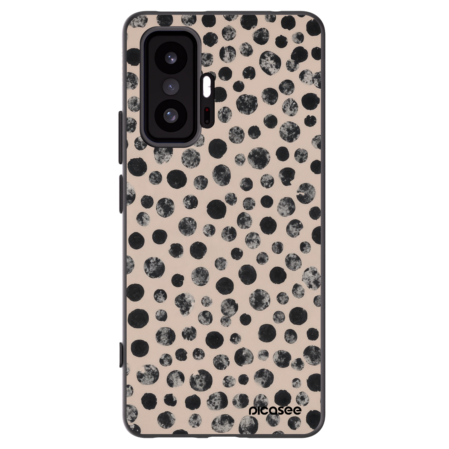 Picasee Μαύρη θήκη σιλικόνης για Xiaomi 11T - Dots