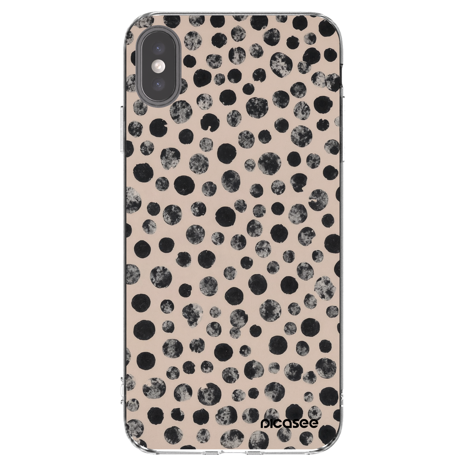 Picasee διαφανής θήκη σιλικόνης Apple iPhone XS Max - Dots