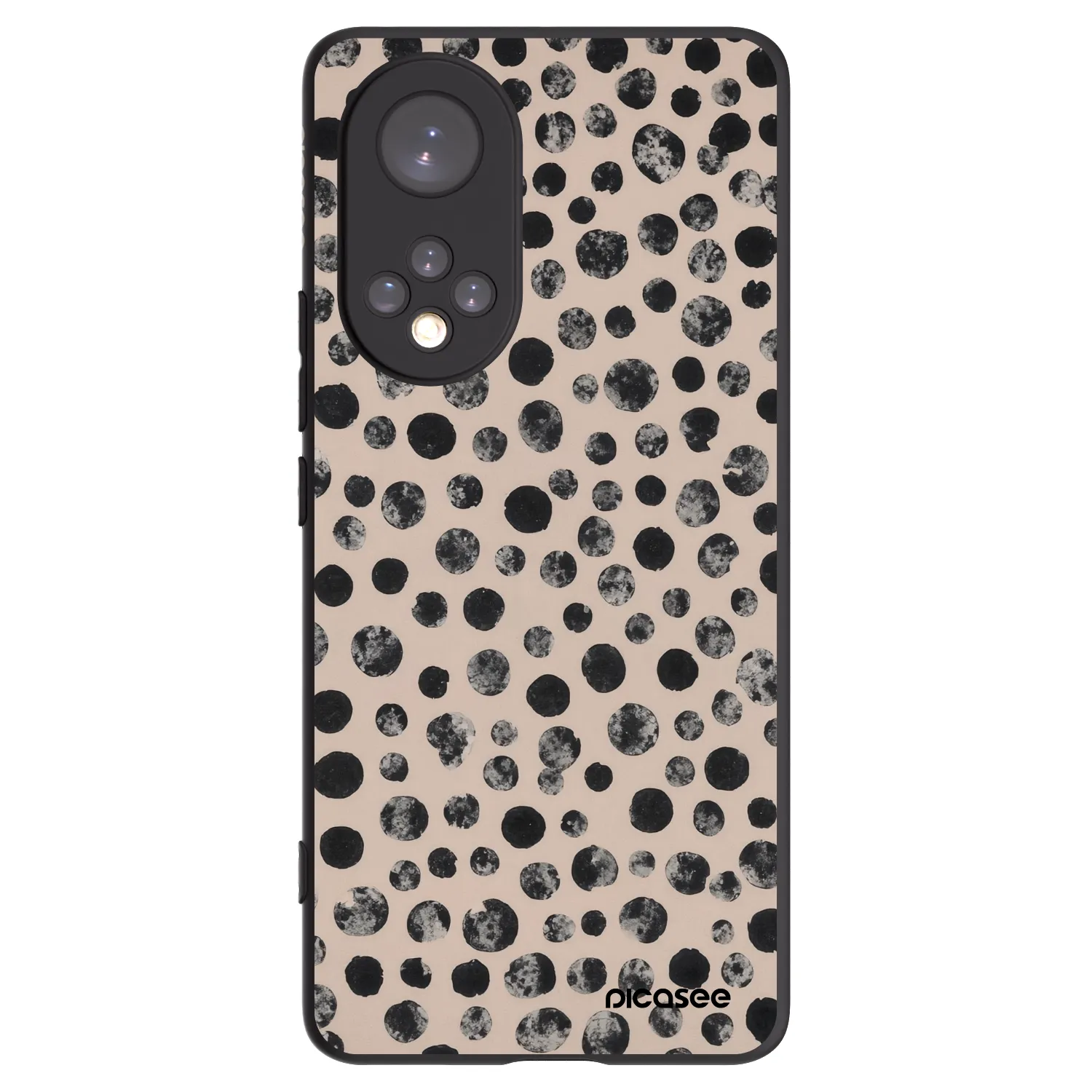 Picasee Μαύρη θήκη σιλικόνης για Huawei Nova 9 - Dots