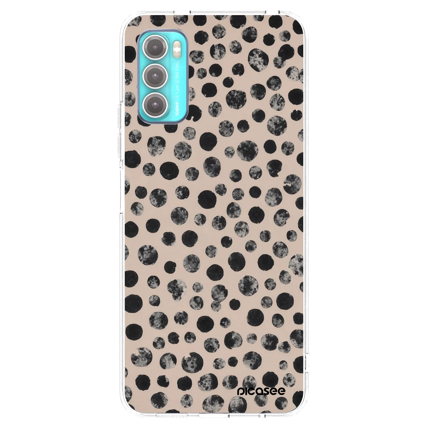 Picasee διαφανής θήκη σιλικόνης Motorola Moto G60 - Dots