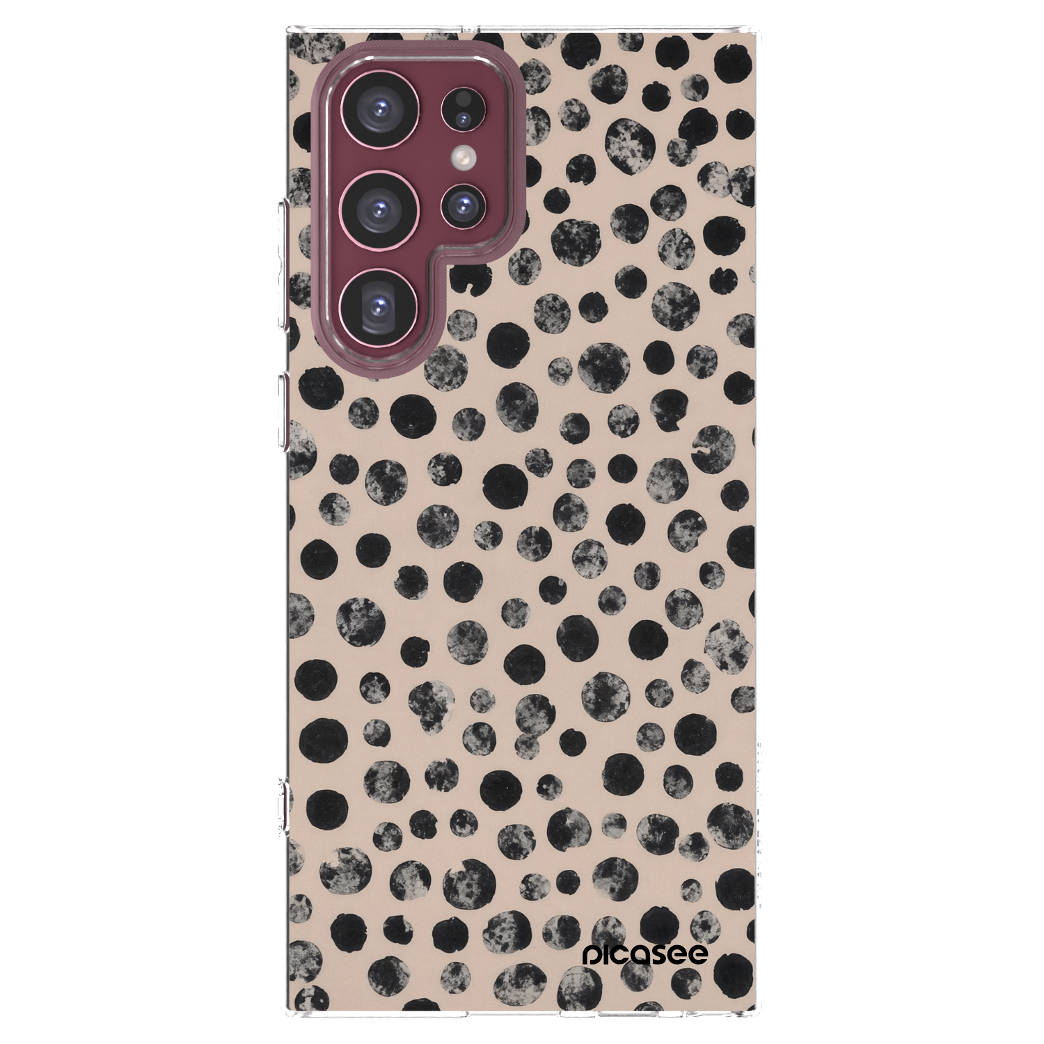 Picasee διαφανής θήκη σιλικόνης Samsung Galaxy S22 Ultra 5G - Dots