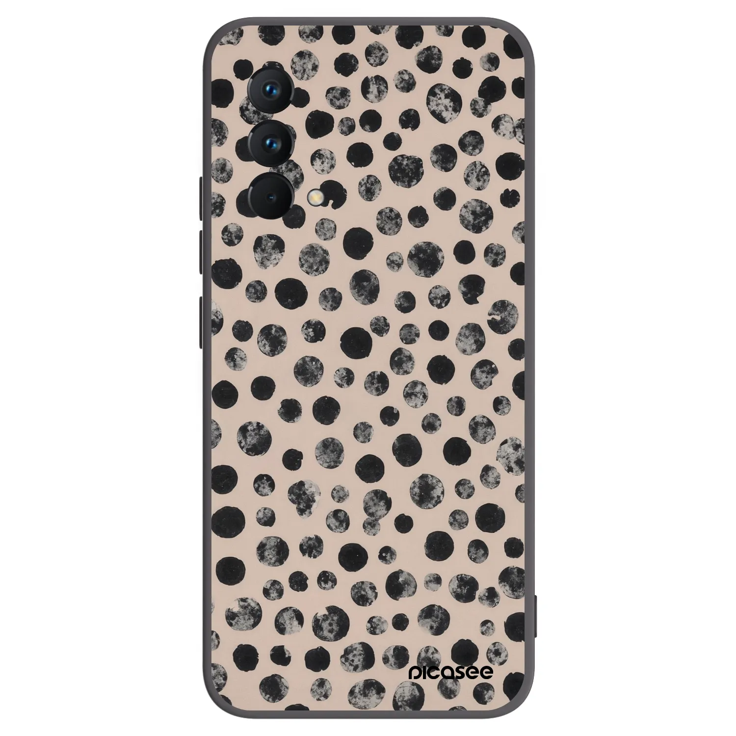 Picasee Μαύρη θήκη σιλικόνης για Realme GT Master Edition 5G - Dots