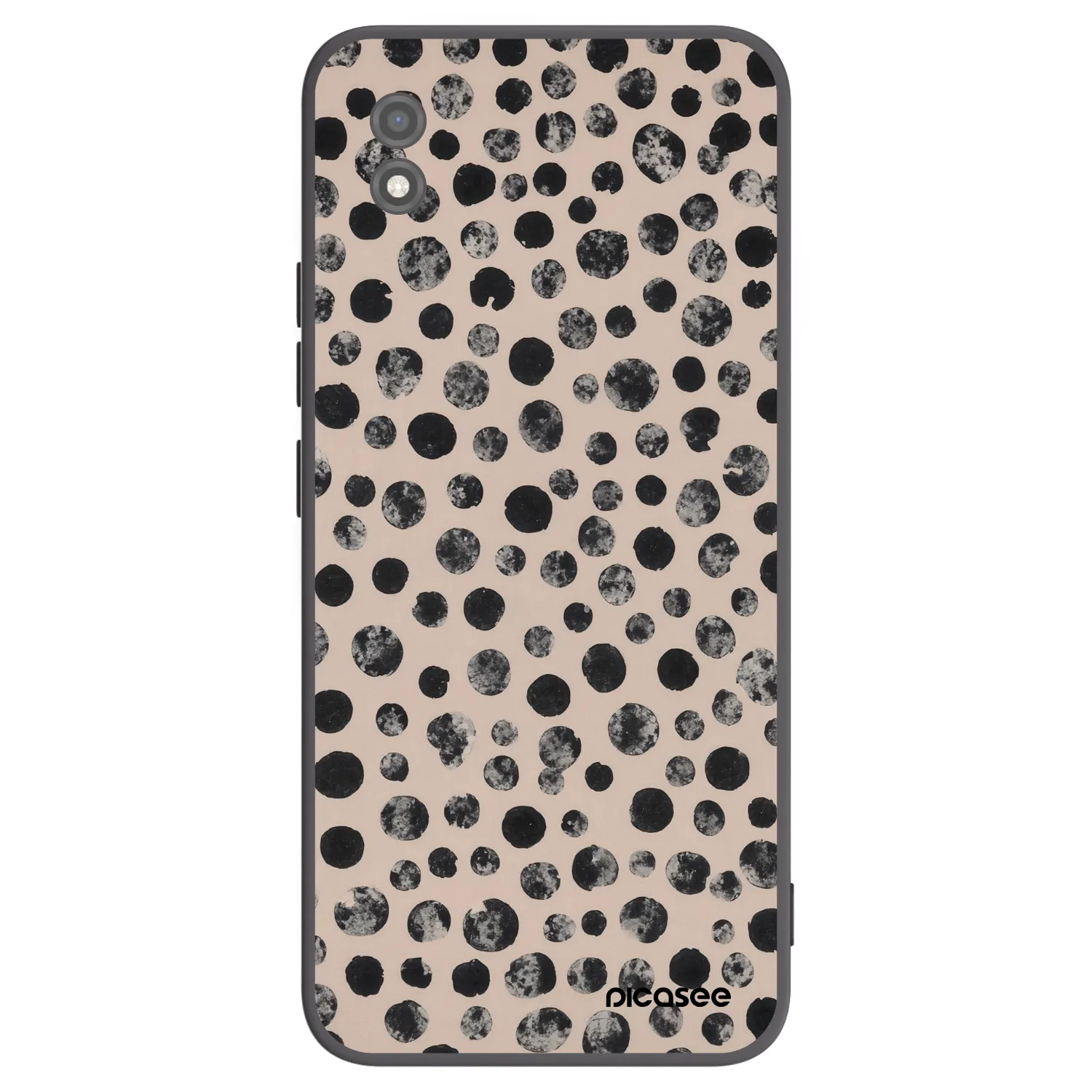 Picasee Μαύρη θήκη σιλικόνης για Realme C11 (2021) - Dots