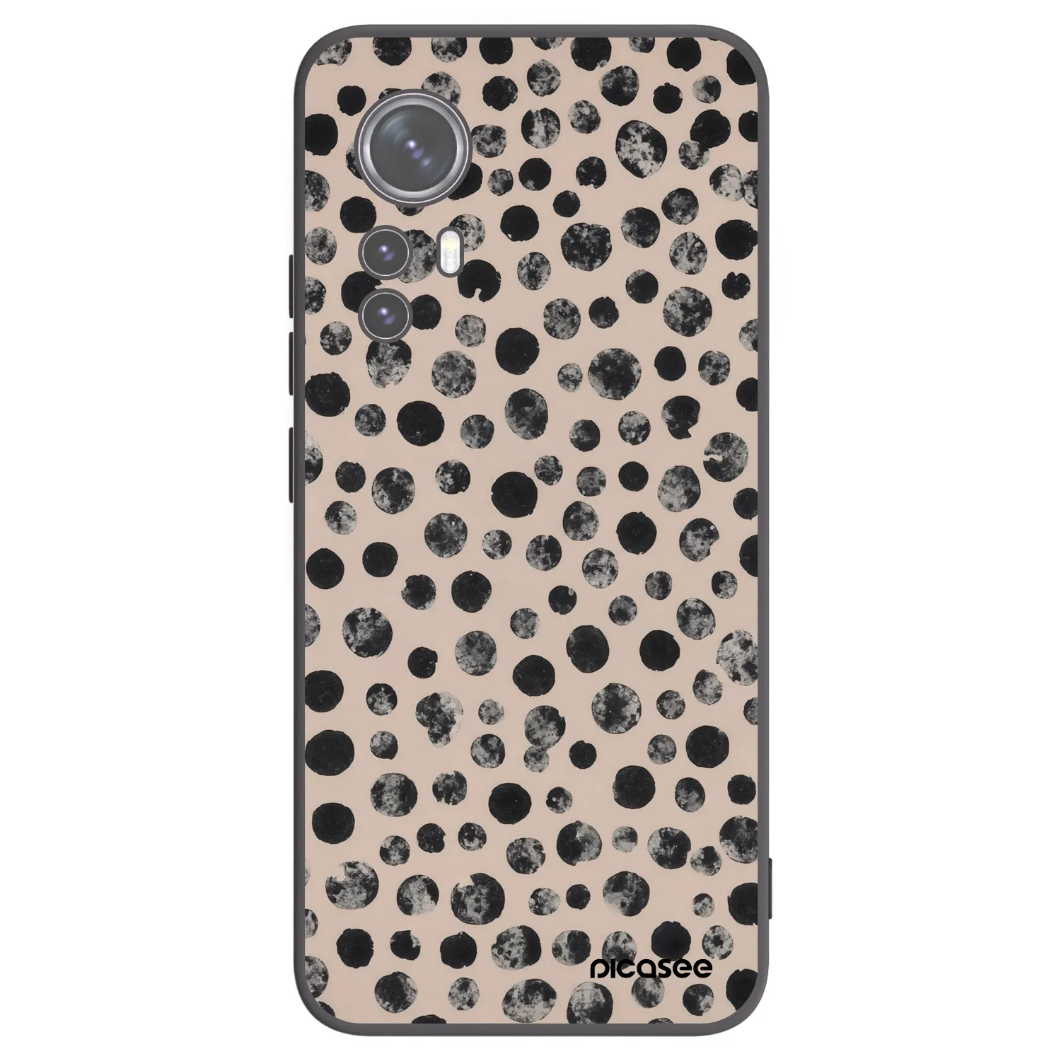 Picasee Μαύρη θήκη σιλικόνης για Xiaomi 12X - Dots