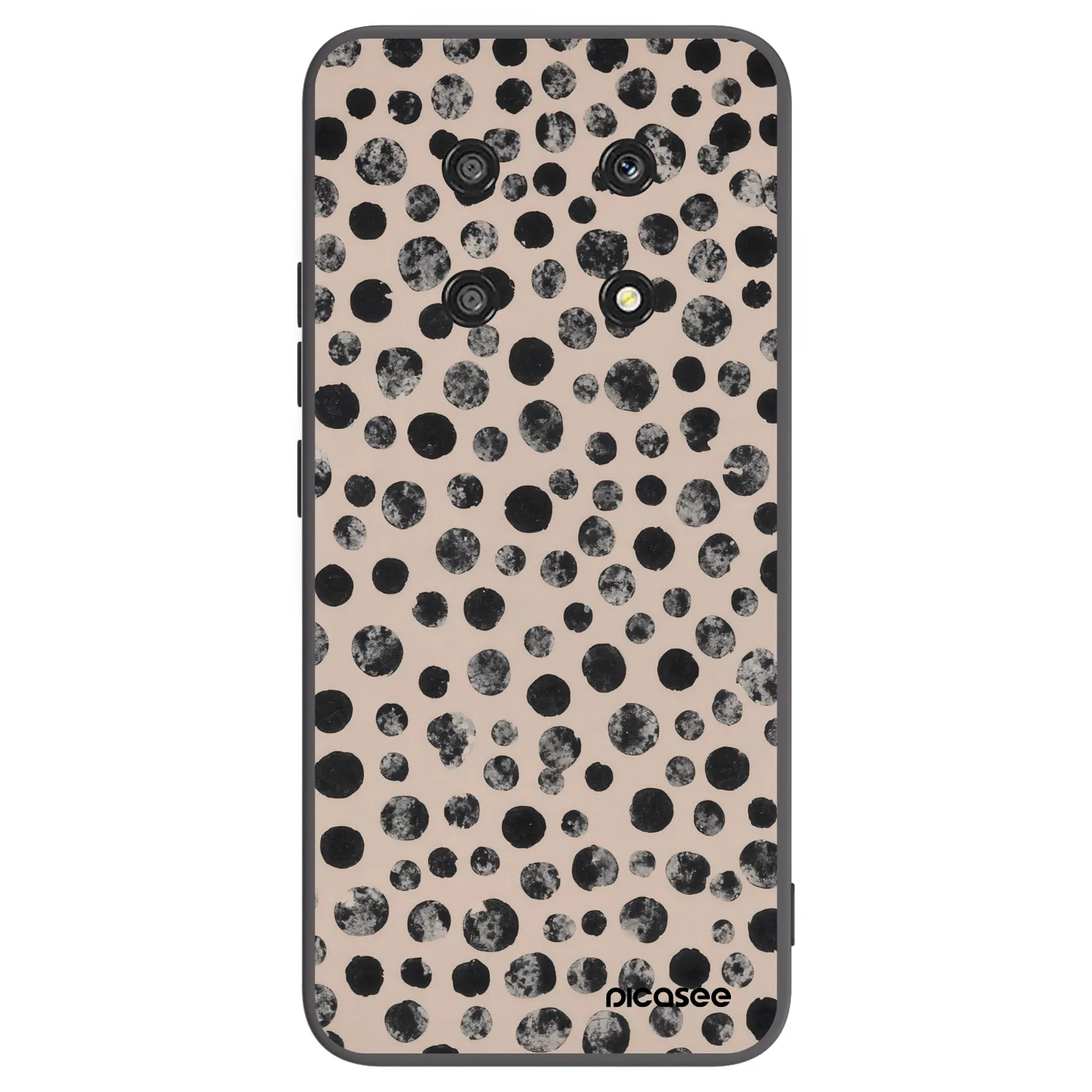 Picasee Μαύρη θήκη σιλικόνης για Honor Magic4 Lite 5G - Dots