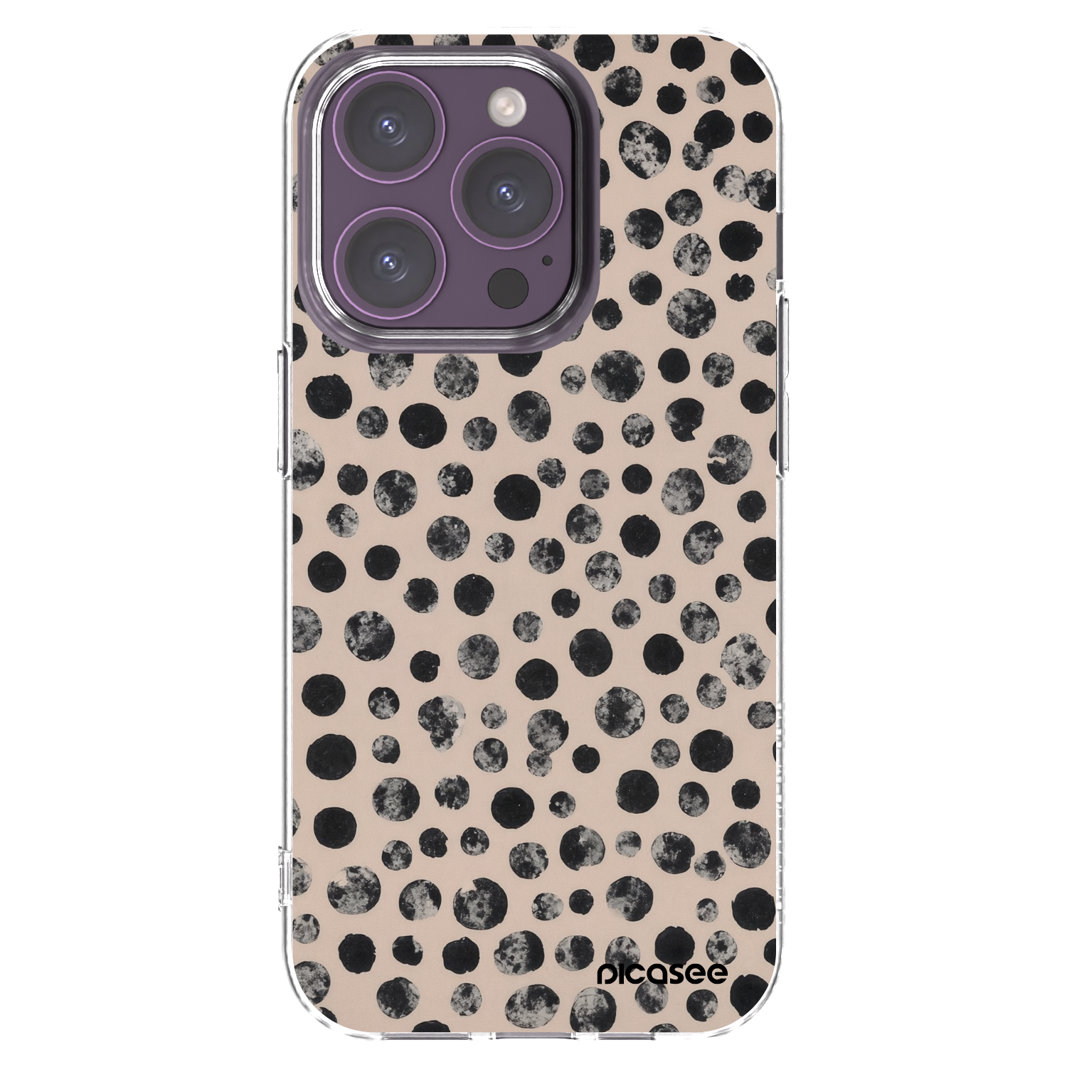 Picasee διαφανής θήκη σιλικόνης Apple iPhone 14 Pro - Dots