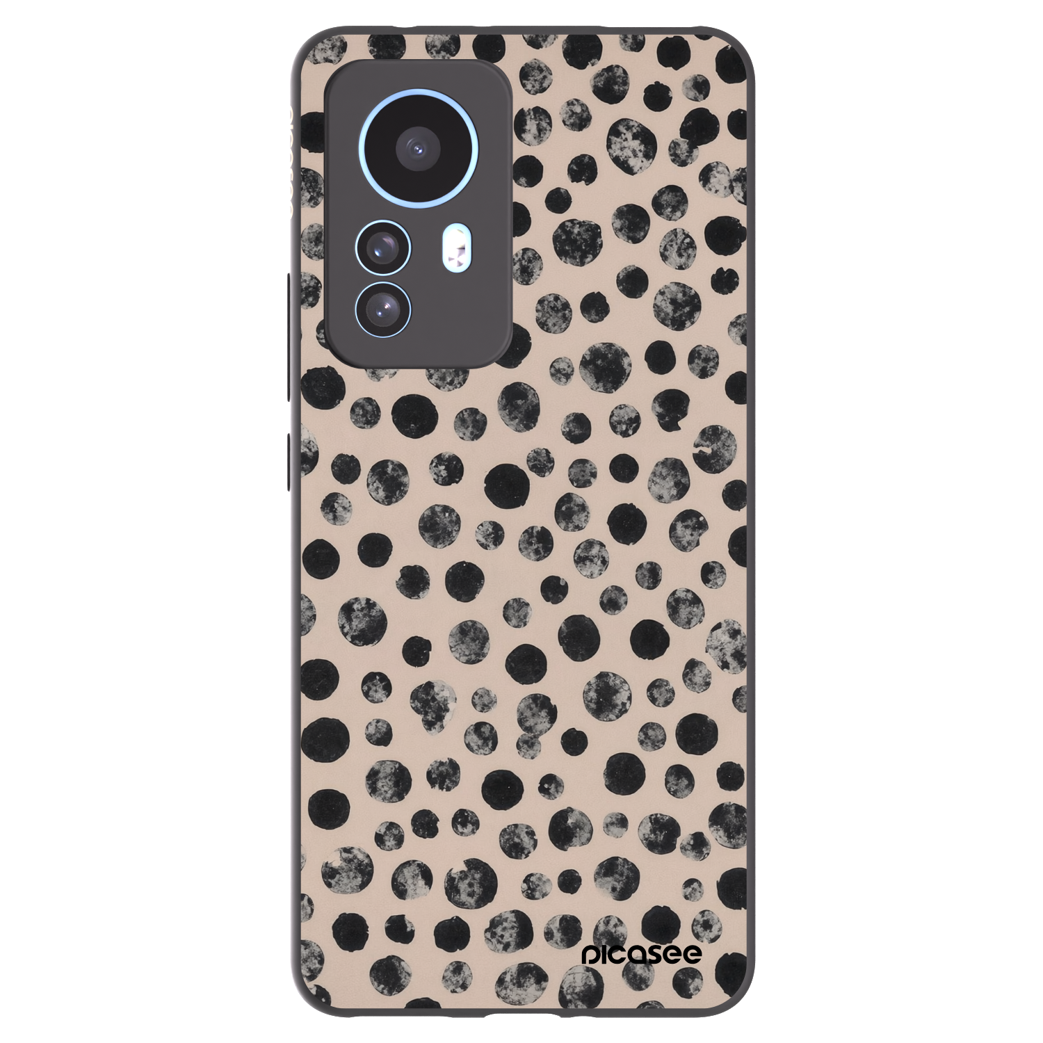 Picasee Μαύρη θήκη σιλικόνης για Xiaomi 12T Pro - Dots