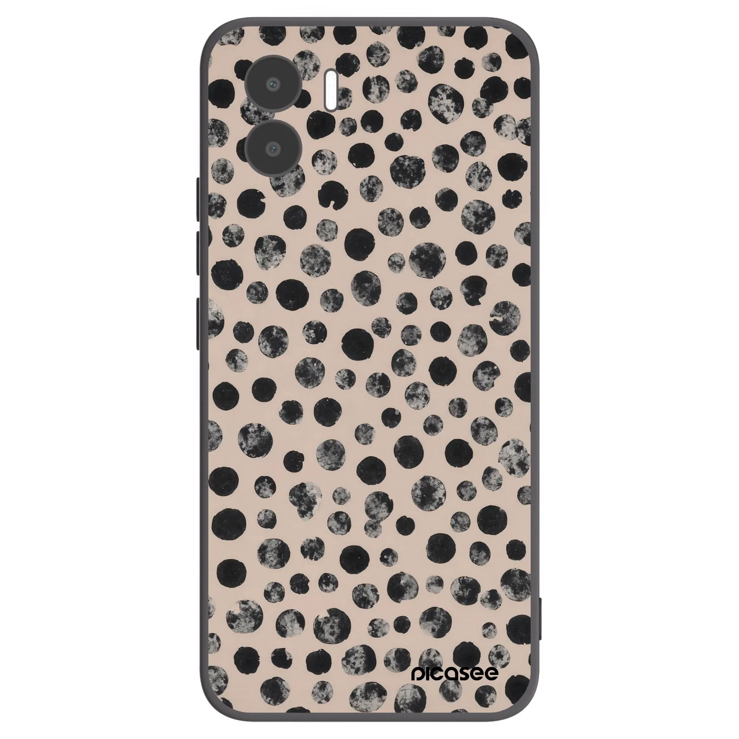 Picasee Μαύρη θήκη σιλικόνης για Xiaomi Redmi A1 - Dots