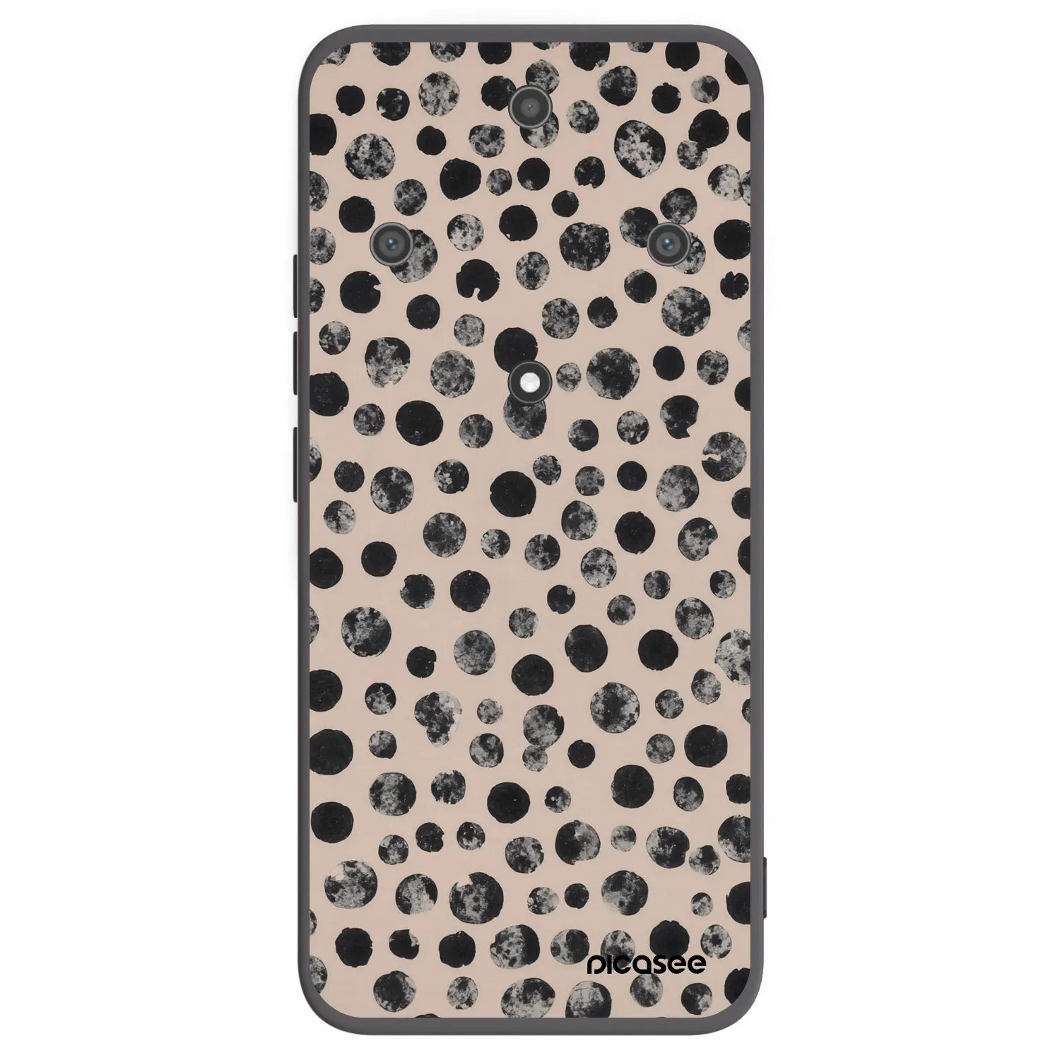 Picasee Μαύρη θήκη σιλικόνης για Honor Magic5 Lite 5G - Dots