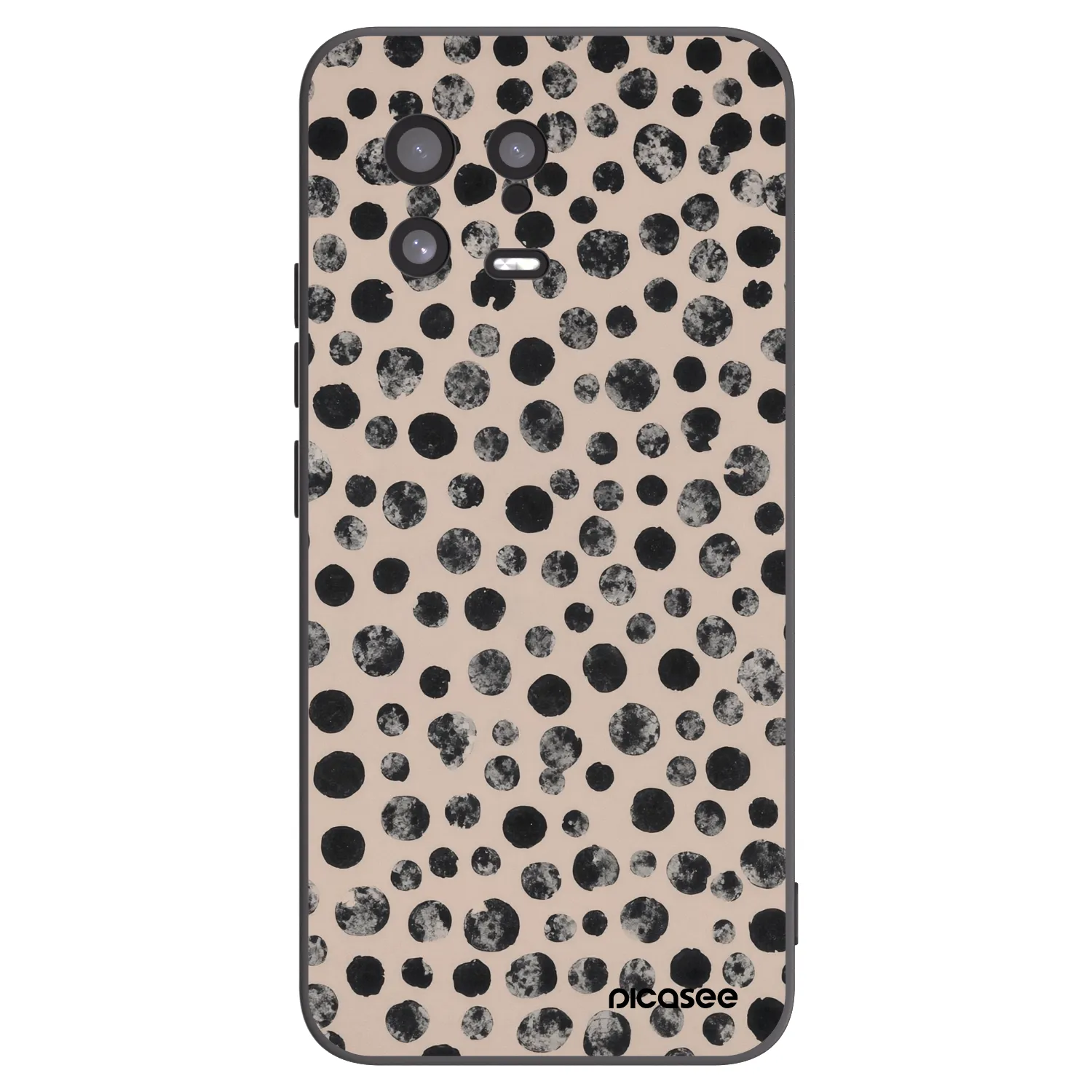 Picasee Μαύρη θήκη σιλικόνης για Xiaomi 13 - Dots