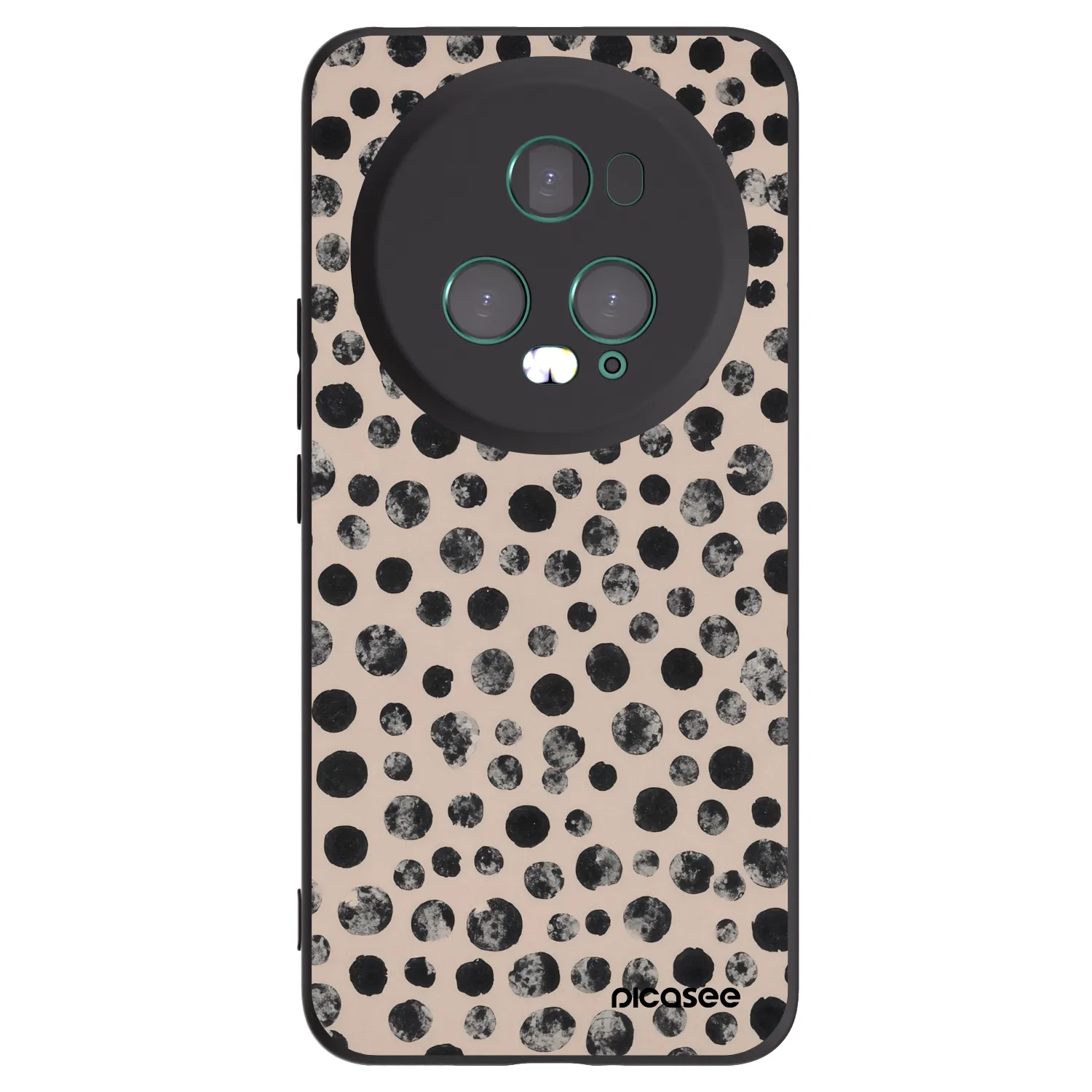 Picasee Μαύρη θήκη σιλικόνης για Honor Magic5 Pro - Dots