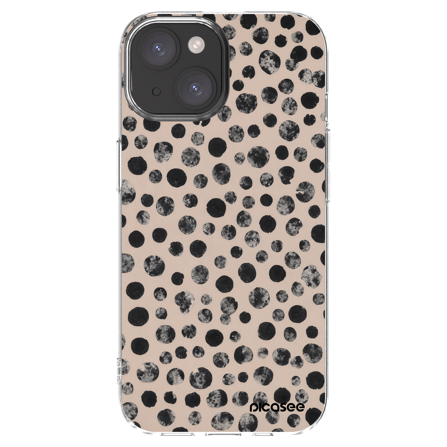Picasee διαφανής θήκη σιλικόνης Apple iPhone 15 - Dots