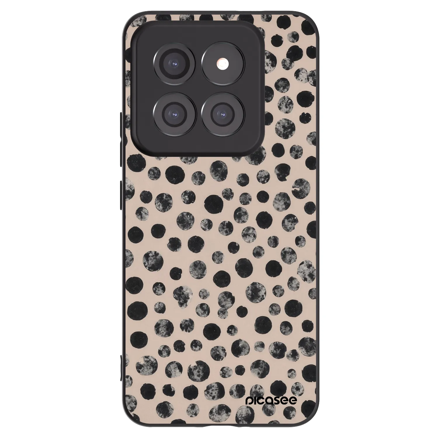 Picasee Μαύρη θήκη σιλικόνης για Xiaomi 14 Pro - Dots