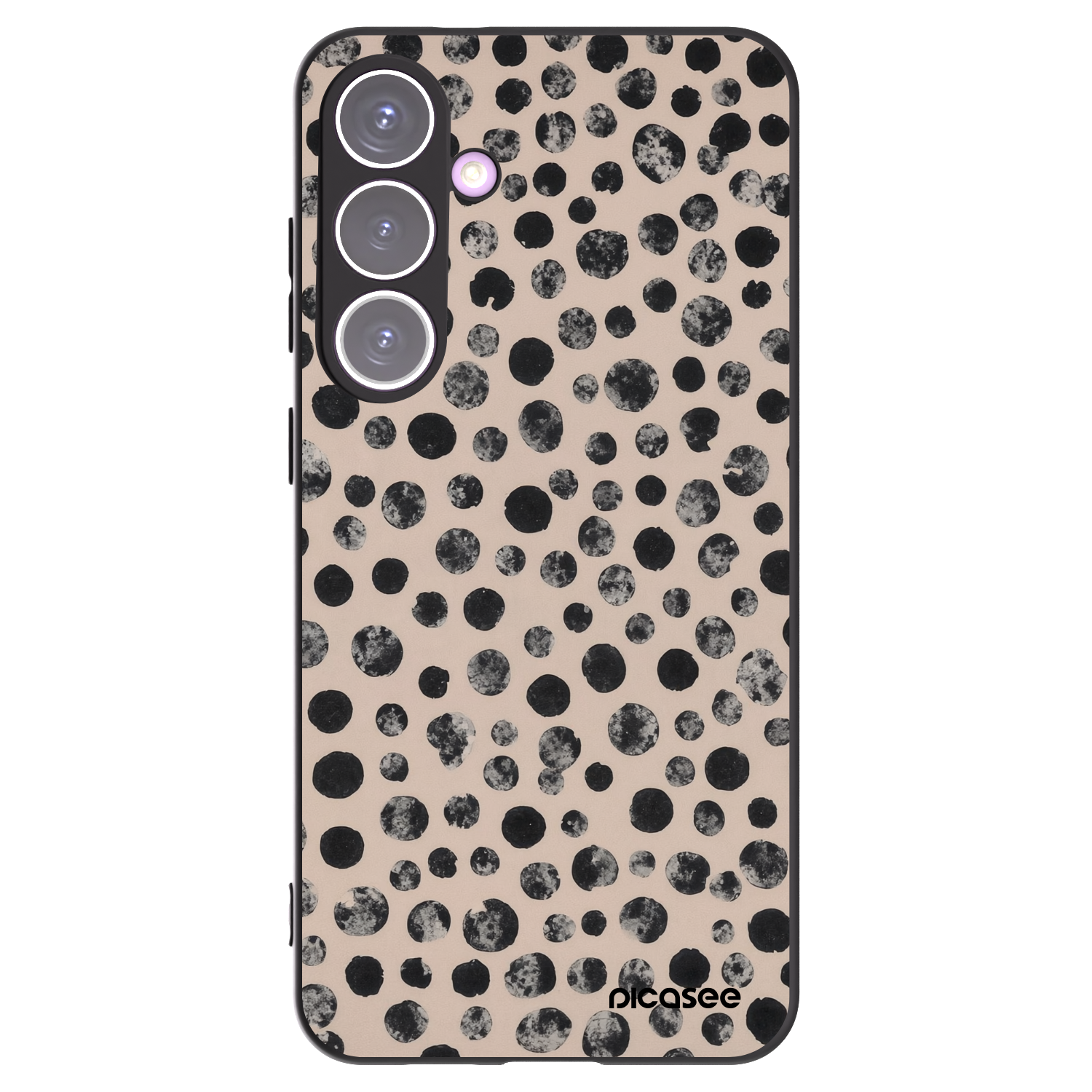 Picasee Μαύρη θήκη σιλικόνης για Samsung Galaxy S24+ S926B 5G - Dots